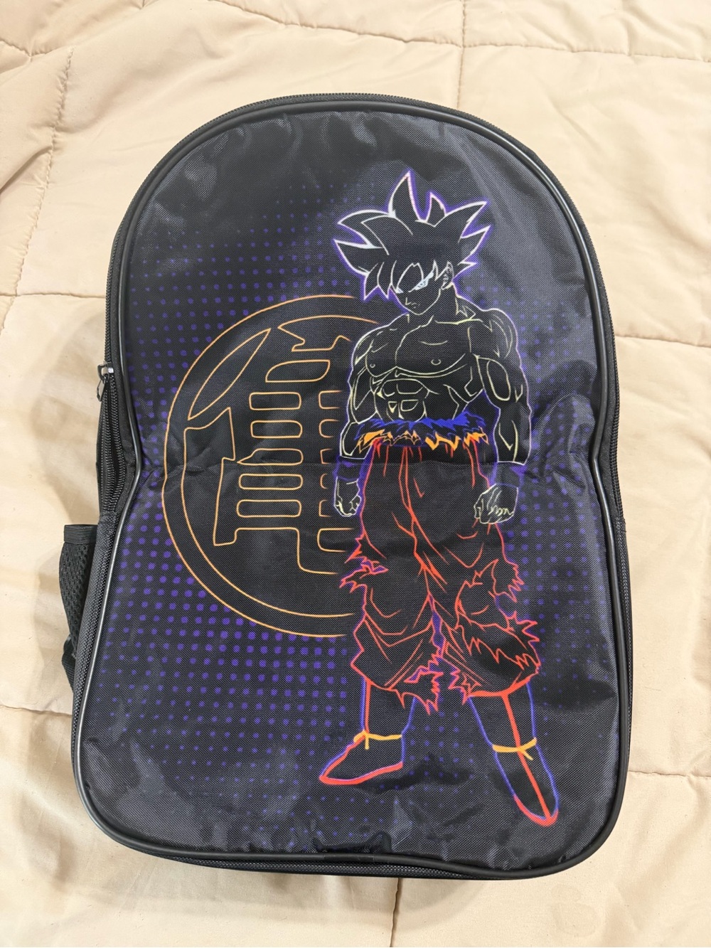 DBZ Dragon Ball Neon Graphic Backpack for school - Anime Design - Goku